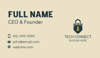 Shield Tower Lock Business Card Image Preview