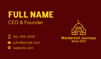 Islamic Mosque Moon  Business Card Image Preview