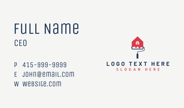 Paint Renovation House Business Card Design Image Preview