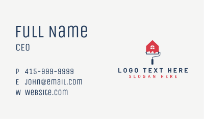 Paint Renovation House Business Card Image Preview