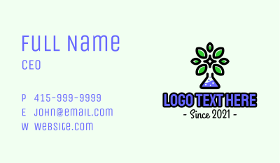 Herbal Chemical Science Business Card Image Preview