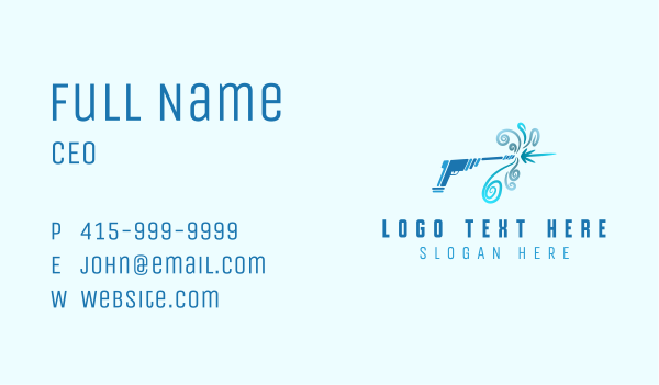 Pressure Washing Cleaner Business Card Design Image Preview