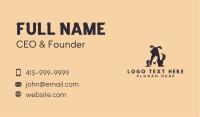 Dog Cat Pet Silhouette  Business Card Image Preview