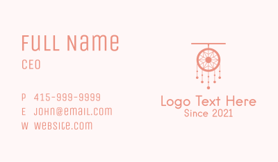 Star Beads Dreamcatcher Business Card Image Preview