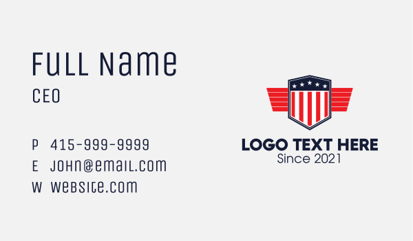 Military Shield Emblem  Business Card Design Image Preview