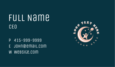 Toddler Balloon Moon Business Card Image Preview