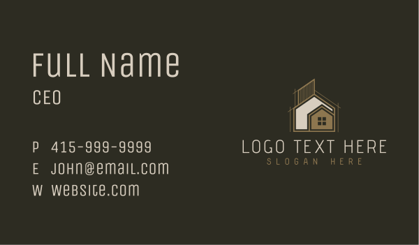 Home Building Improvement Business Card Design Image Preview