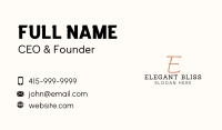 Fashion Designer Letter Business Card Image Preview