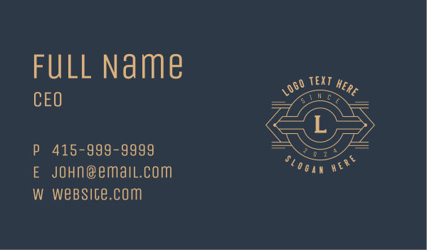Upscale Company Agency Business Card Design Image Preview