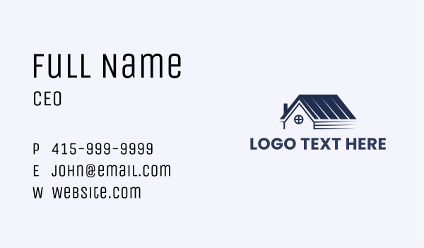 Residential House Roof Business Card Design Image Preview