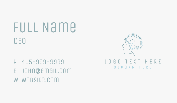 Mental Health Therapist  Business Card Design Image Preview