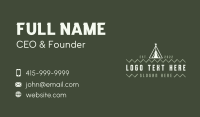 Camping Tent Adventure Business Card Image Preview