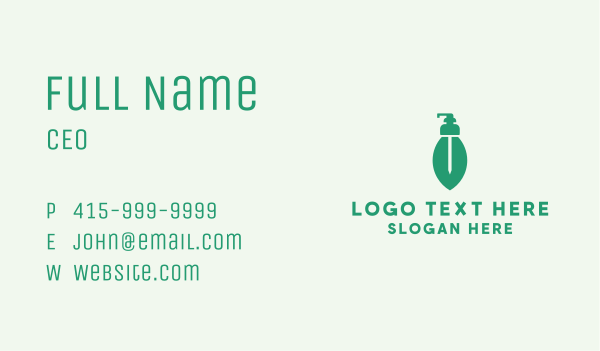 Eco Friendly Soap Business Card Design Image Preview