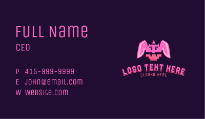 Pixel Bunny Gaming  Business Card Image Preview
