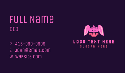 Pixel Bunny Gaming  Business Card Image Preview