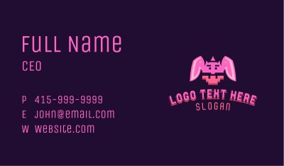 Pixel Bunny Gaming  Business Card