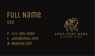 Deluxe Lion Company Business Card Image Preview