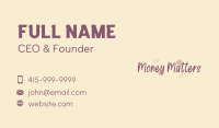 Cute Girly Wordmark Business Card Image Preview