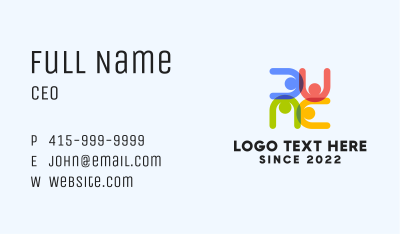 Social Group Organization Business Card Image Preview