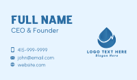 Blue Water Droplet Business Card Image Preview