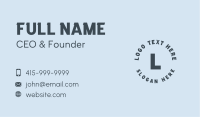 Round Generic Lettermark Business Card Design