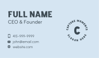 Round Generic Lettermark Business Card Image Preview