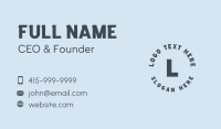 Round Generic Lettermark Business Card Image Preview