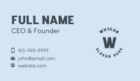 Round Generic Lettermark Business Card Image Preview