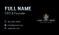 Lady Valkyrie Warrior Business Card Design