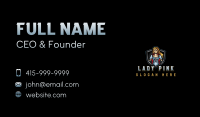 Lady Valkyrie Warrior Business Card Image Preview