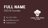 Chef Hat Clock  Business Card Image Preview