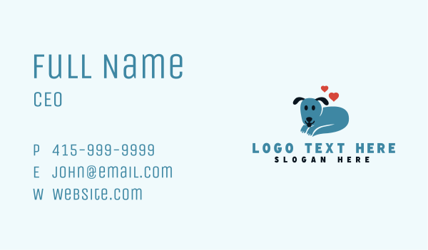 Dog Pet Animal Clinic Business Card Design Image Preview