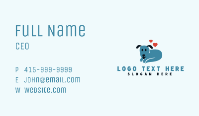 Dog Pet Animal Clinic Business Card Image Preview