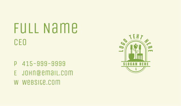 Flower Plant Gardening Business Card Design Image Preview