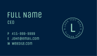 Corporate Accounting Lettermark  Business Card Image Preview