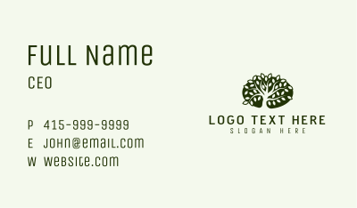 Eco Landscaping Tree Business Card Image Preview