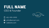 Cursive Elegant Wordmark Business Card Image Preview