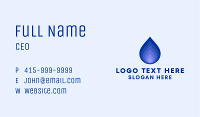 Water Purification Droplet  Business Card Image Preview