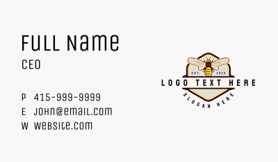 Bee Farm Organic Business Card Image Preview