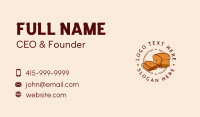 Bread Loaf Bakery Business Card Design