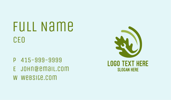 Leaf Wrench Repair Business Card Design Image Preview