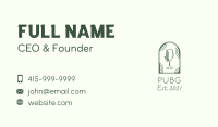 Natural Wine Glass Kombucha Business Card Image Preview