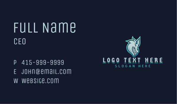 Mythical Gaming Dragon Business Card Design Image Preview