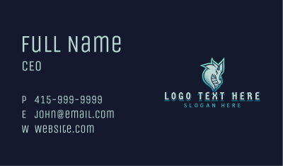 Mythical Gaming Dragon Business Card Image Preview