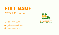 Orange Fruit Truck Business Card Image Preview