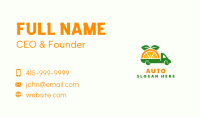 Orange Fruit Truck Business Card Image Preview