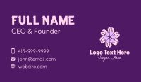 Purple Flower Star  Business Card Preview