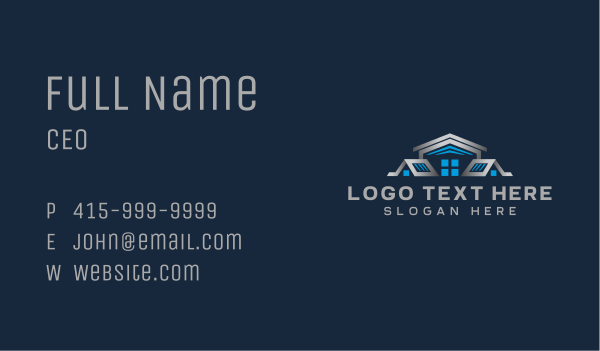 Roofing Contractor Builder Business Card Design Image Preview