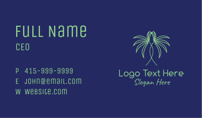 Indoor Palm Plant  Business Card Image Preview