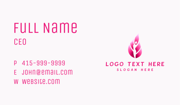 Natural Woman Beauty  Business Card Design Image Preview